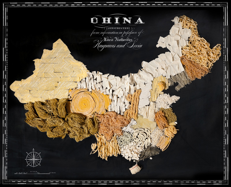 Map of China Made from Regional Foods by caitlin levin and henry hargreaces (1)