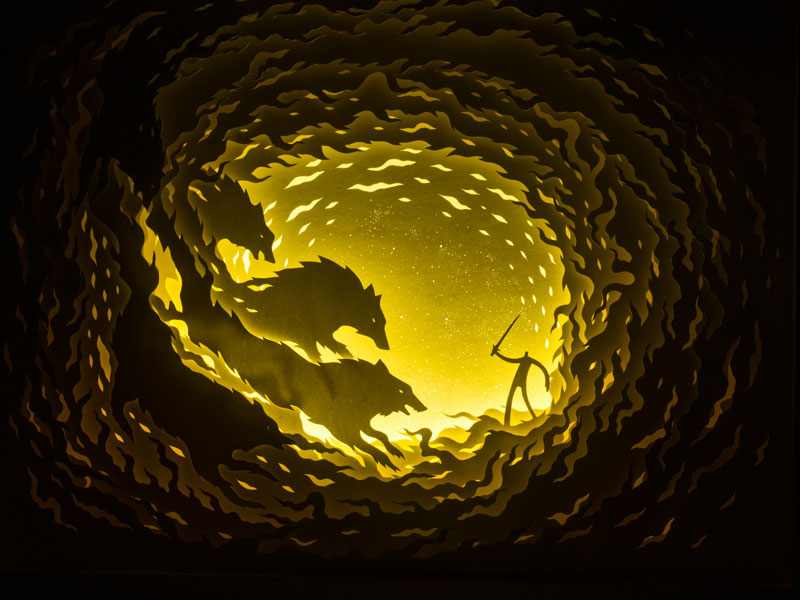 paper cut shadow boxes illuminated by light hari and deepti Paper Cut Shadow Boxes Illuminated by Light