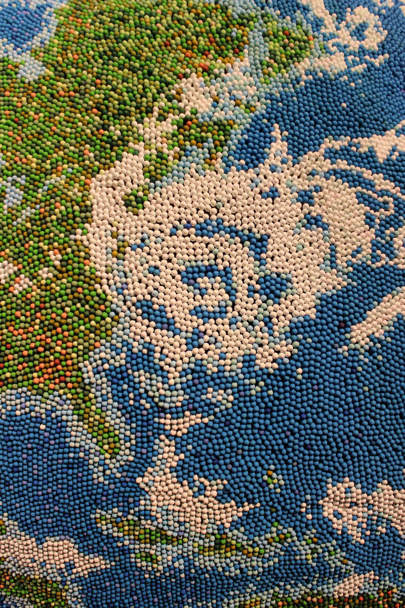 world globe made from matches by andy yoder (12)