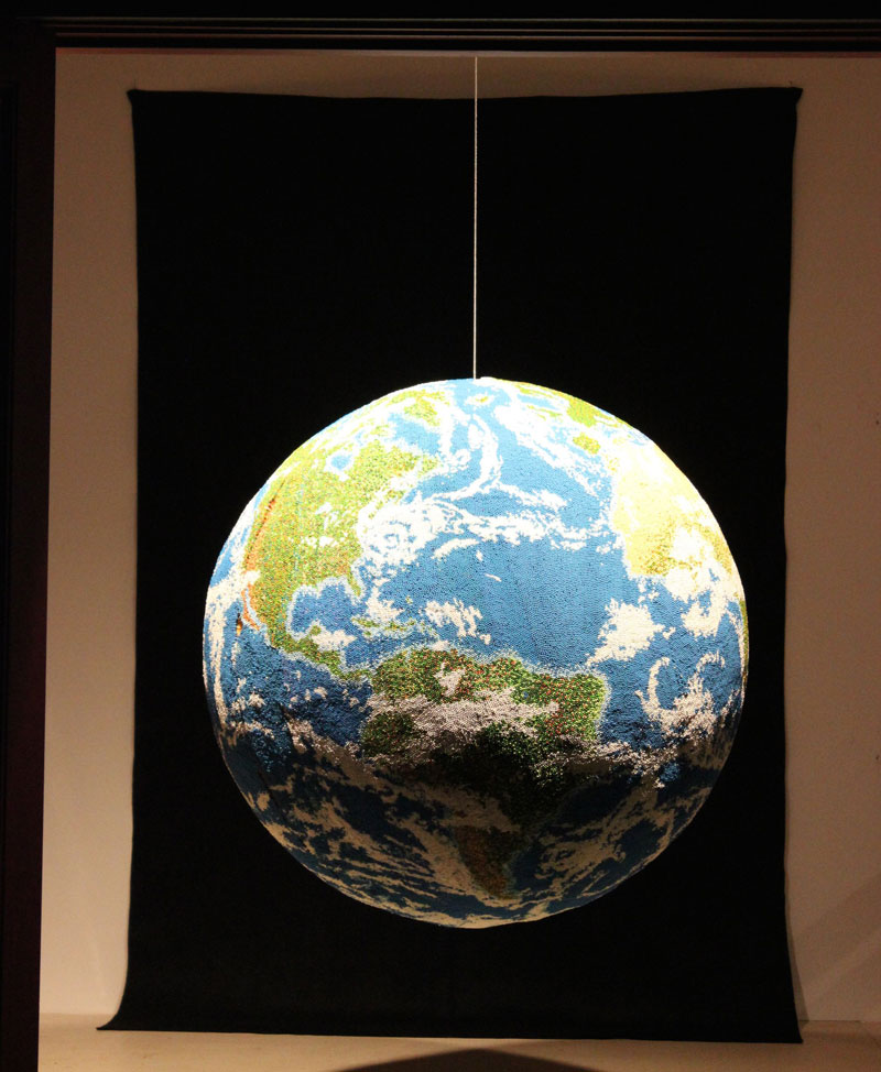 world globe made from matches by andy yoder (13)