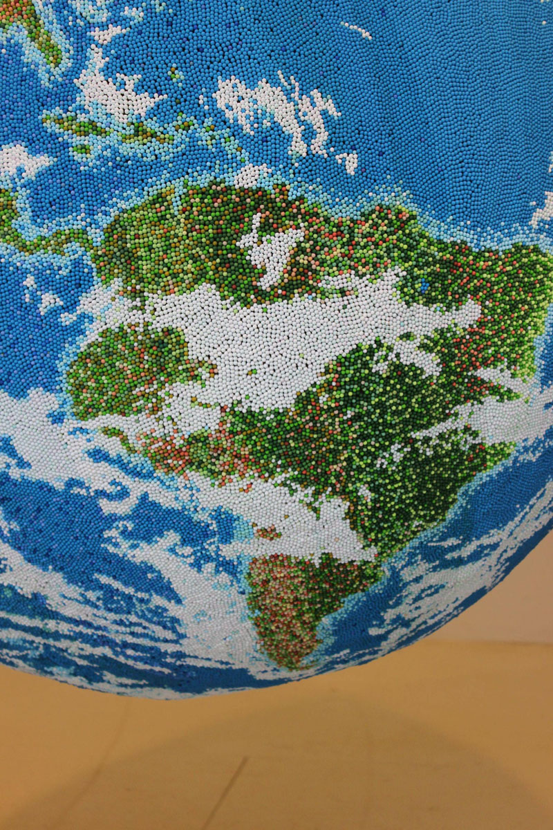 world globe made from matches by andy yoder (4)
