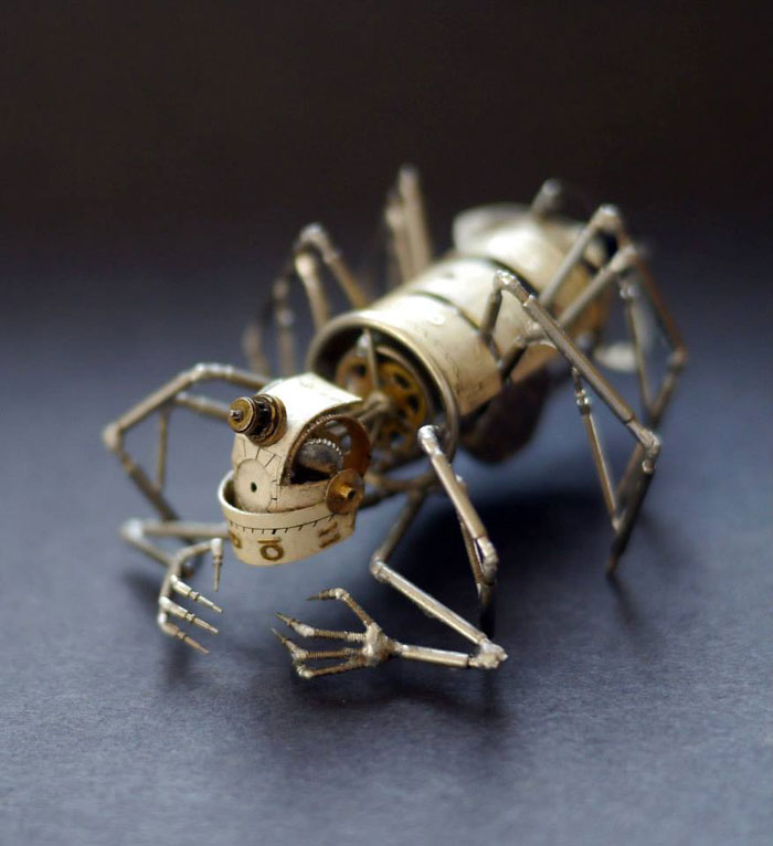 insects made from watch parts and discarded objects by justin gershenson-gates a mechanical mind (1)