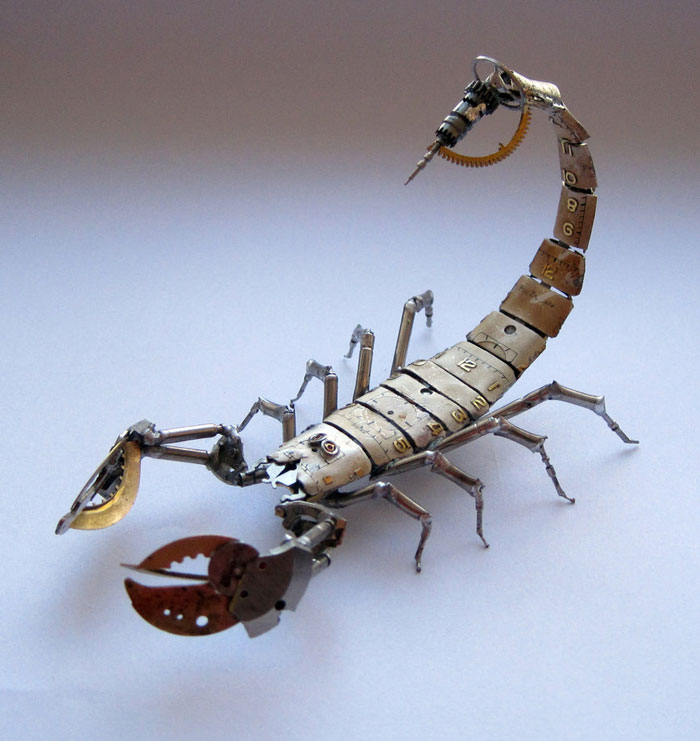 insects made from watch parts and discarded objects by justin gershenson-gates a mechanical mind (6)