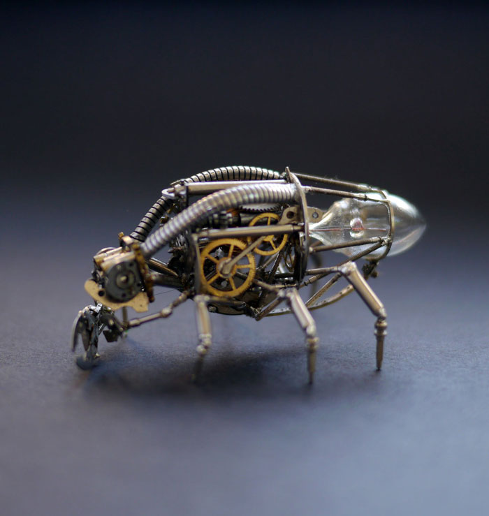 insects made from watch parts and discarded objects by justin gershenson-gates a mechanical mind (9)