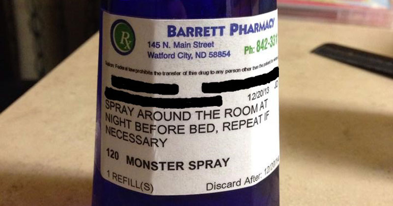 Pharmacy Prescribes Monster Spray to Little Girl Scared of the Dark (2)
