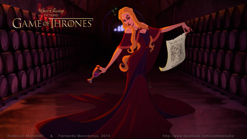 if game of thrones were drawn by disney (2)
