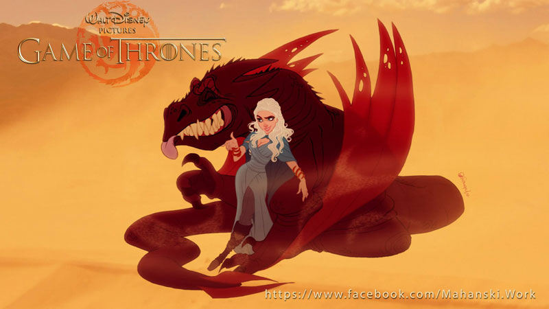 if game of thrones were drawn by disney (5)