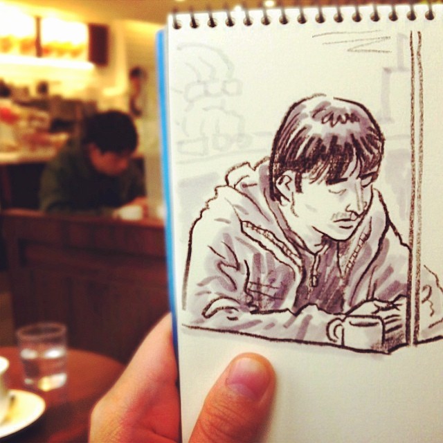 speed sketches of everyday scenes by hama house (11)