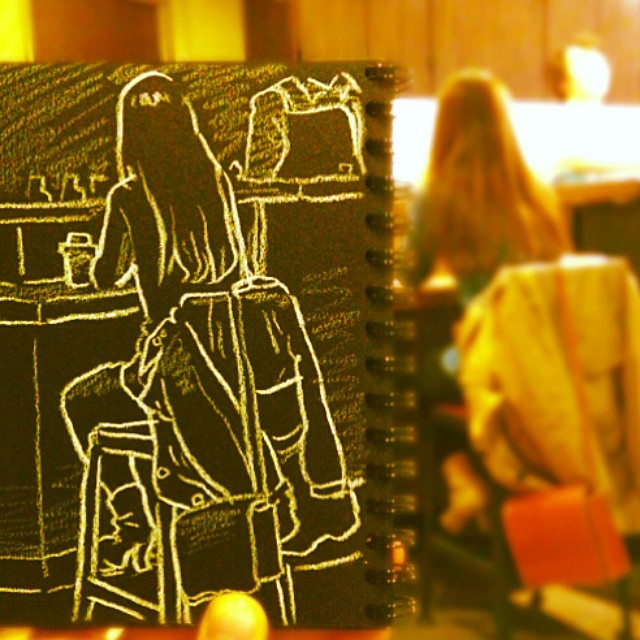 speed sketches of everyday scenes by hama house (2)
