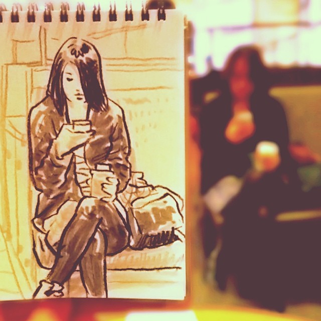 speed sketches of everyday scenes by hama house (4)