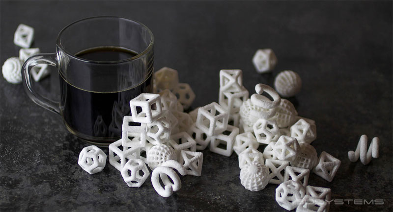 3d printed sugar cubes coffee 3D Printed Fibonacci Zoetrope Sculptures by John Edmark