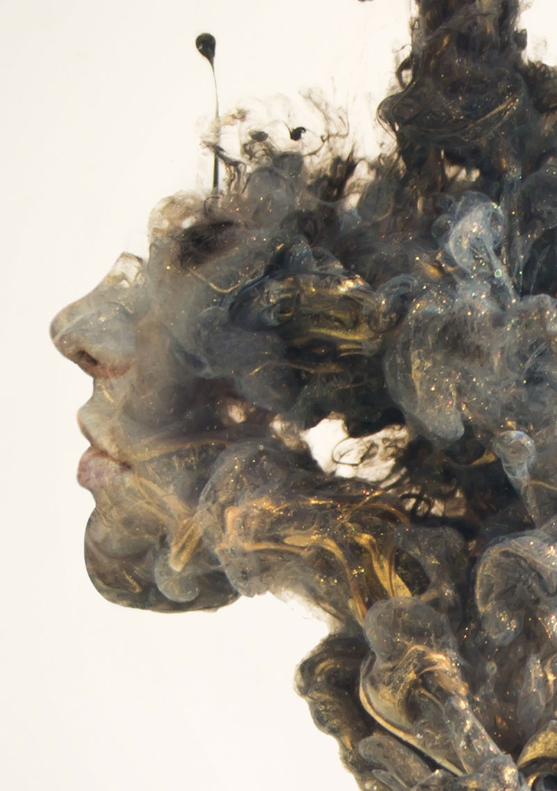 double exposure faces blended into plumes of ink in water by chris slabber (8)
