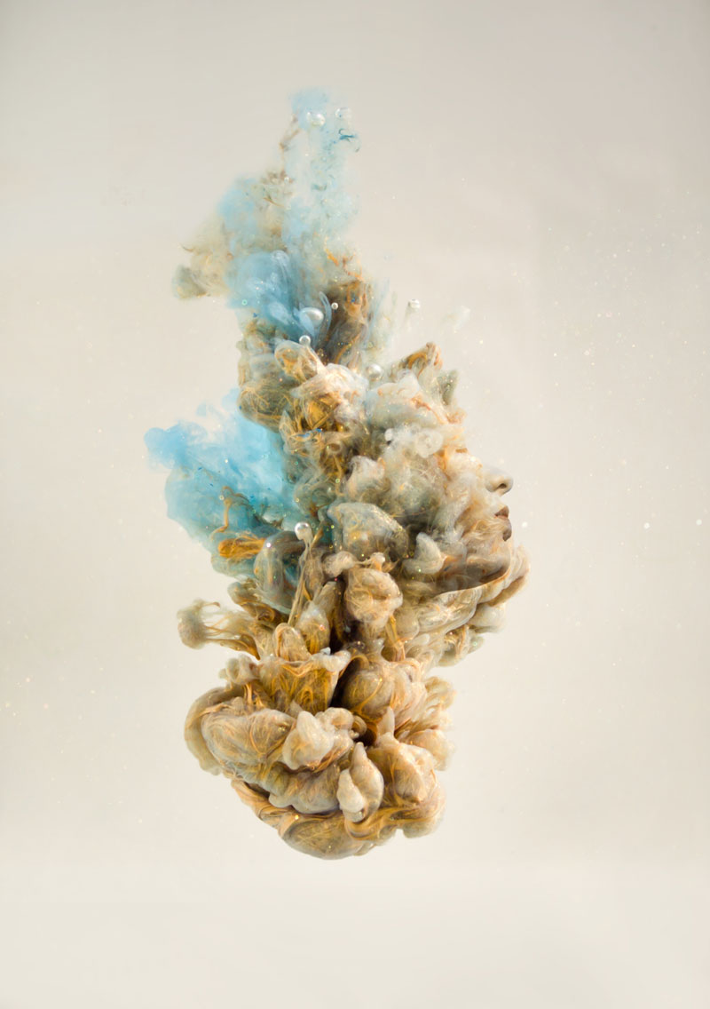 double exposure faces blended into plumes of ink in water by chris slabber (9)