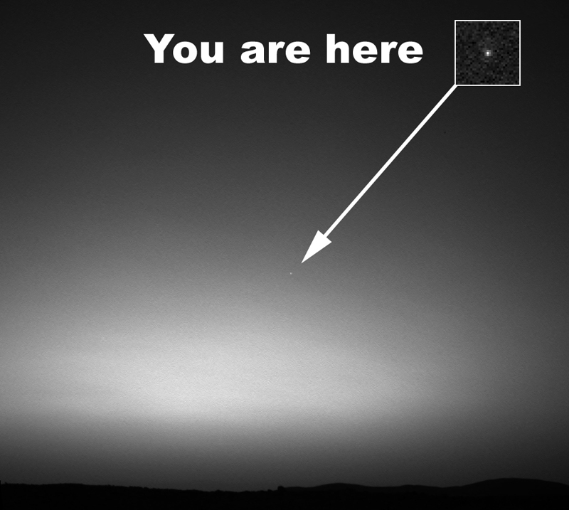earth from mars first picture of earth from another planet Picture of the Day: The First Image of Earth from Another Planet