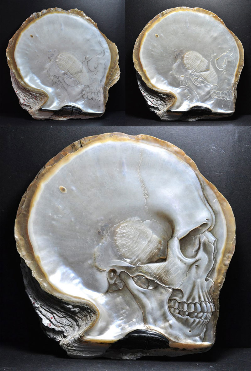 hand carved skulls into mother of pearl shells by gregory raymond halili (11)
