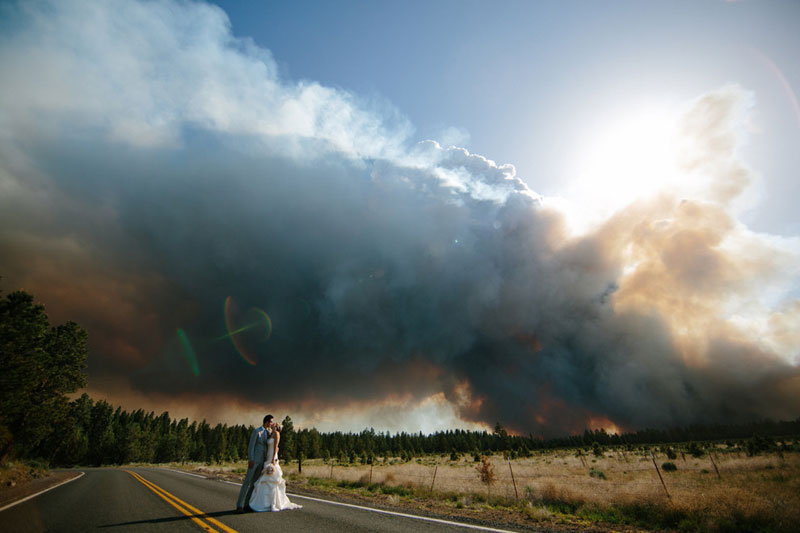 weddings and wildfire Picture of the Day: Weddings and Wildfire