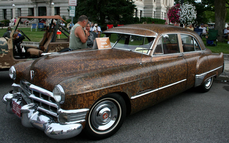 383 DOLLAR penny-paint-job-cadillac-covered-in-pennies