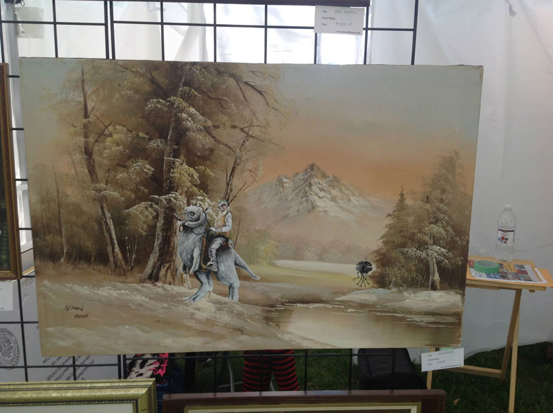 adding characters to thrift store paintings by david irvine gnarled branch (30)