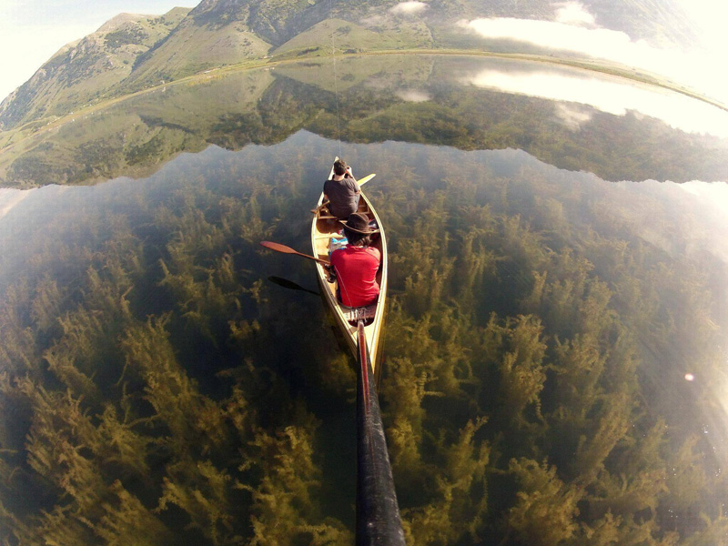 crystal clear lake canoe gopro Picture of the Day: Crystal Clear Canoeing