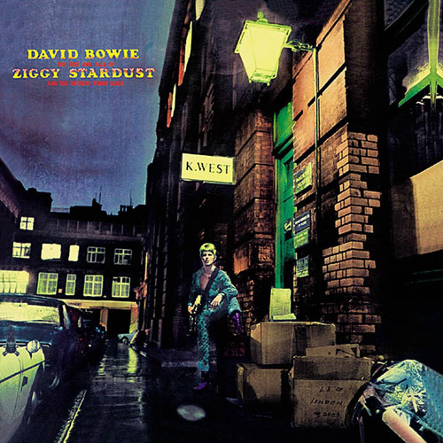 david bowie ziggy stardust Famous Album Covers Superimposed onto their Actual Locations