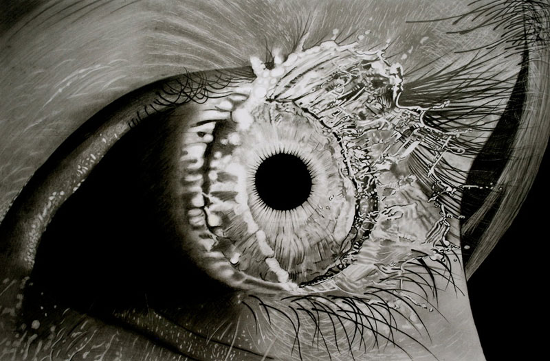 eye splash by paul stowe An Artist Drew These With Just A Pencil
