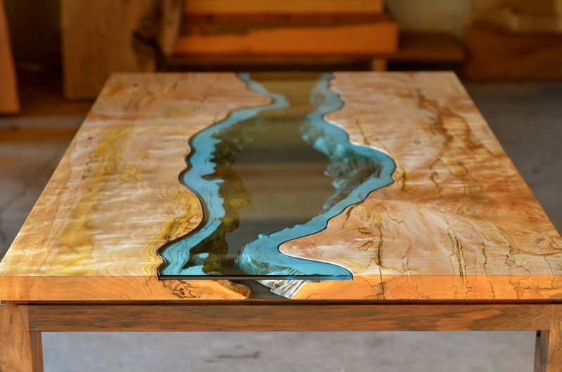 Furniture with Rivers of Glass Running Through Them by Greg Klassen (2)