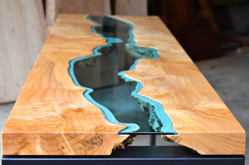 Furniture with Rivers of Glass Running Through Them by Greg Klassen (3)