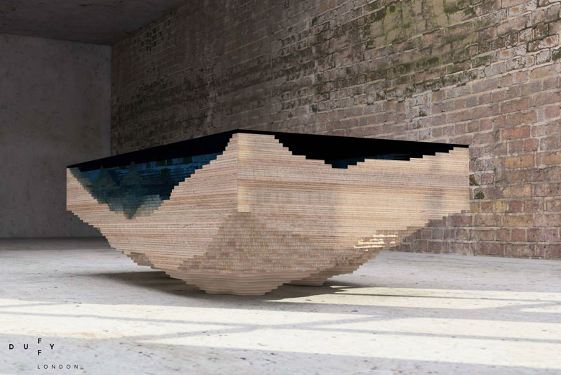 layered glass coffee table shows depths of the oceans by duffy london (5)