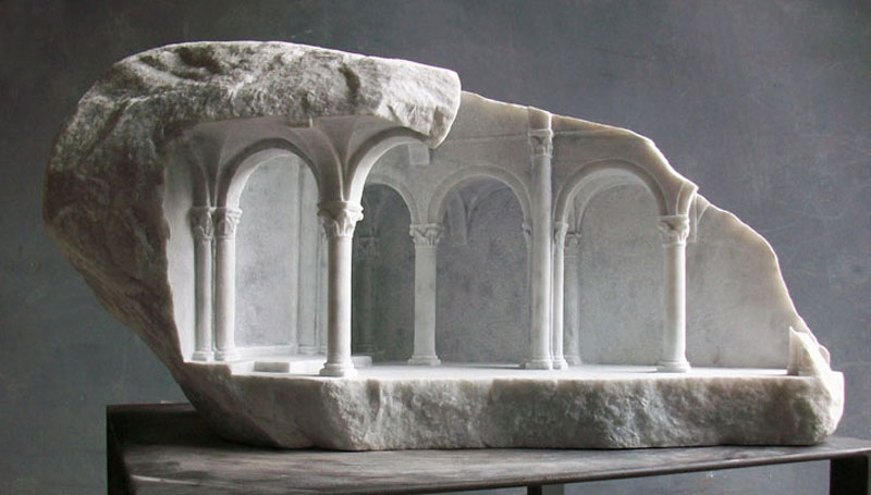 miniature columns and pillars carved into marble by matthew simmonds (1)