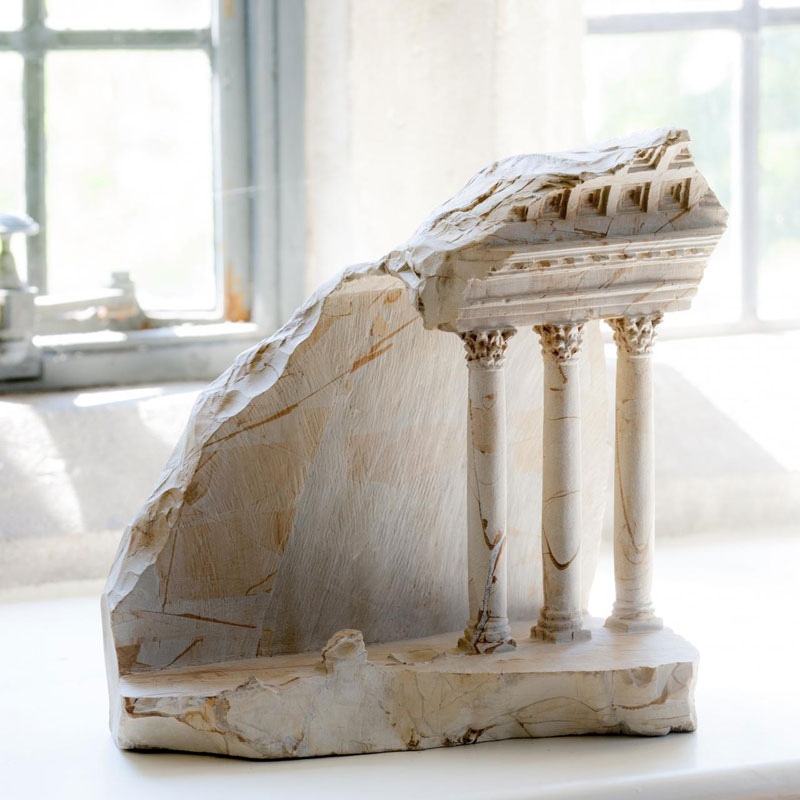 miniature columns and pillars carved into marble by matthew simmonds (9)