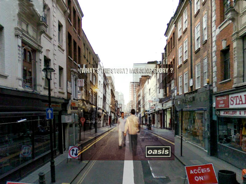 oasis whats the story morning glory superimposed