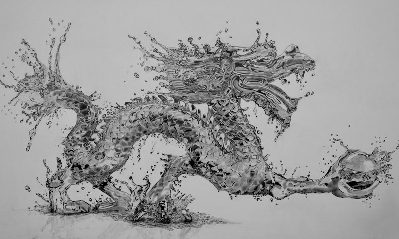 water dragon  pencil  by paul stowe An Artist Drew These With Just A Pencil