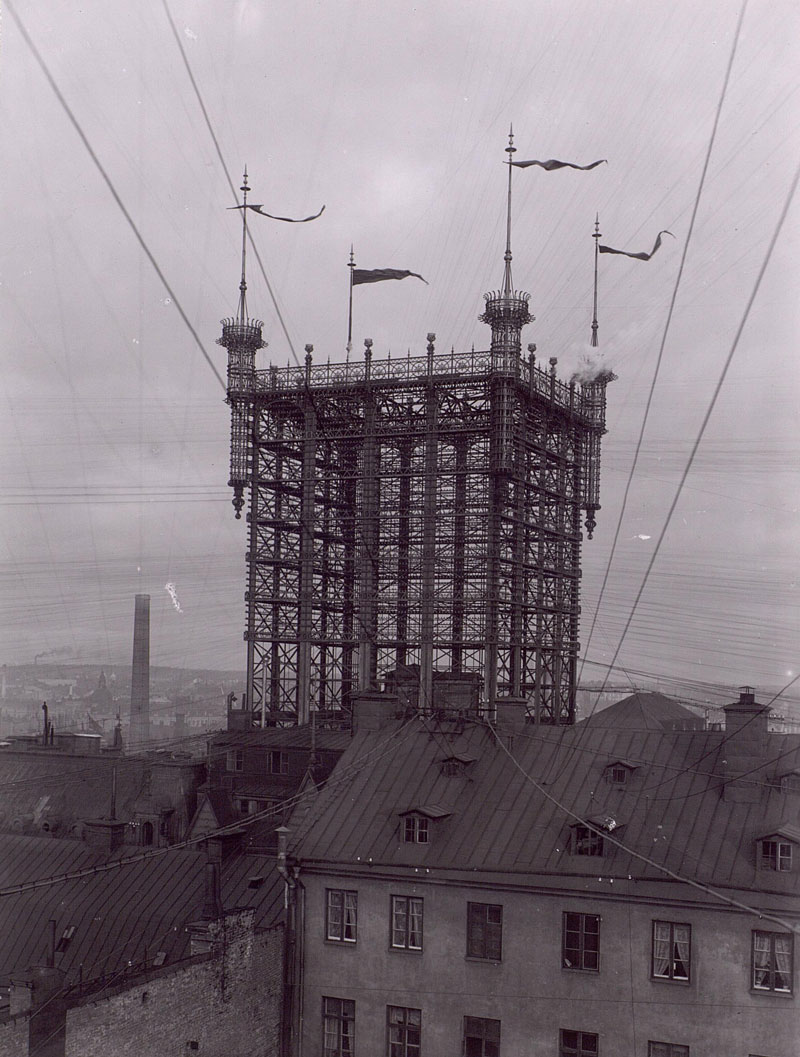 stockholm telephone tower 1887 - 1913 over 5000 telephone lines connected (5)