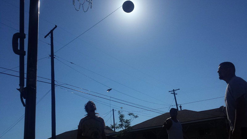 basketball eclipse of the sun Picture of the Day: Basketball Eclipse of the Sun