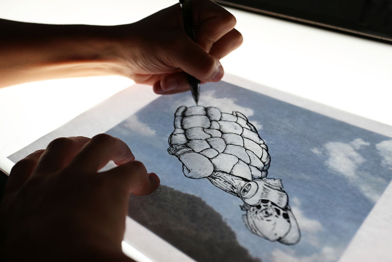 drawing on top of clouds by Martín Feijoó (2)