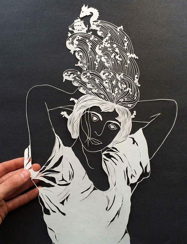 hand cut paper art by maude white 11 12 Intricate Paper Artworks Cut by Hand