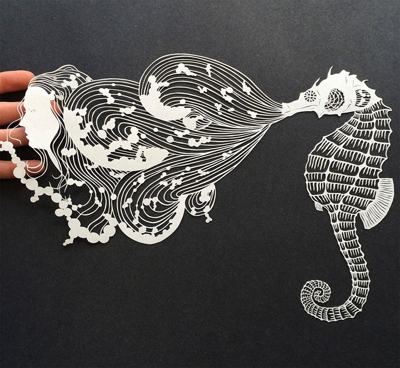 hand cut paper art by maude white 4 12 Intricate Paper Artworks Cut by Hand