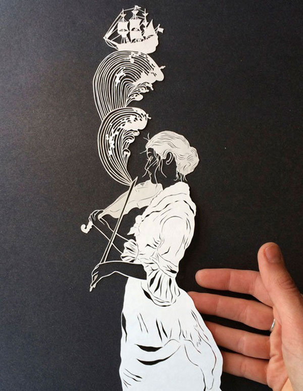 hand cut paper art by maude white 8 12 Intricate Paper Artworks Cut by Hand