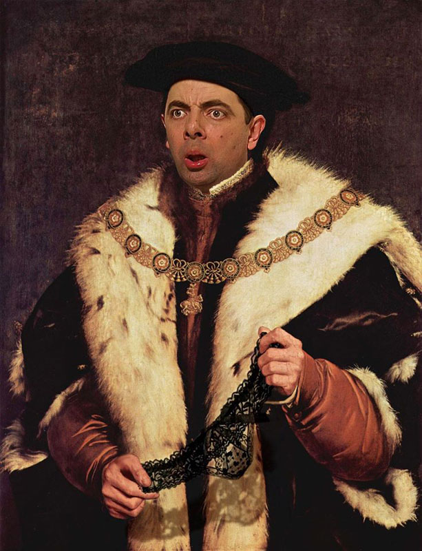 rodney pike photoshop mr bean into famous paintings (5)