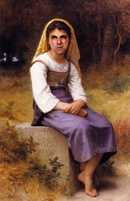 rodney pike photoshop mr bean into famous paintings (7)
