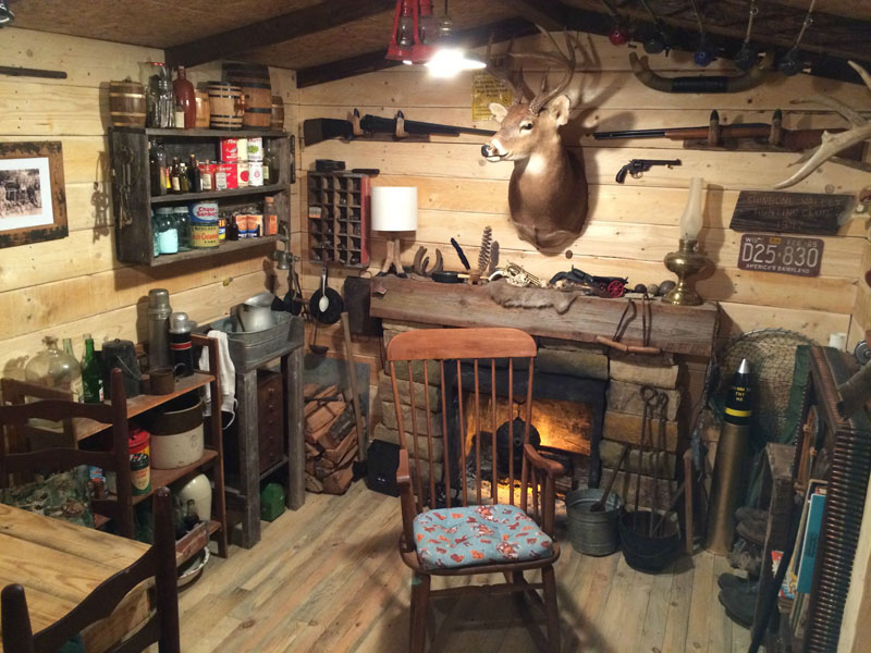 This Guy Built a Rustic Cabin Man Cave for 107 dollars (13)