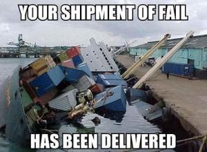 shipment of fail shipment of fail
