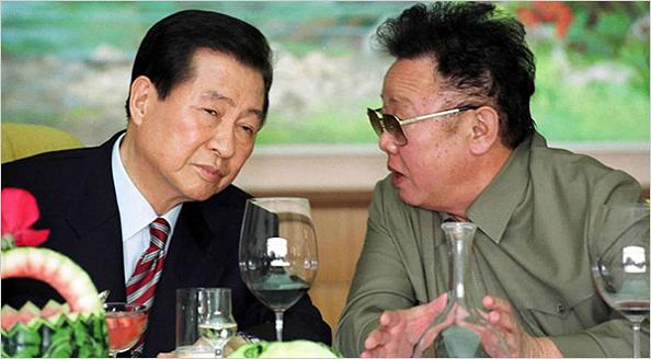 Kim-jong-il-and-kim-dae-jung-north-korea-south-korea » Twistedsifter