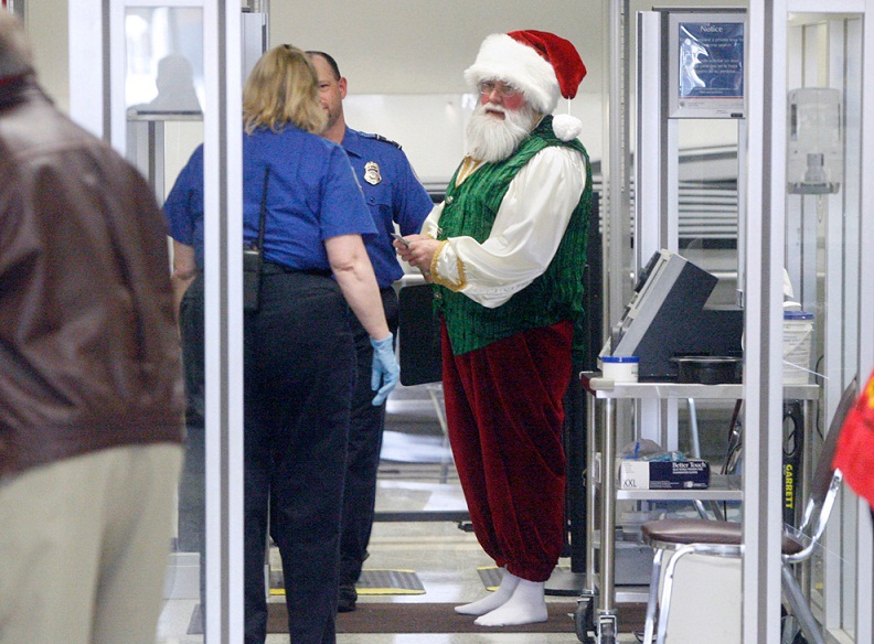 Picture of the Day: Ho-Ho-Hold on Santa | Dec. 15, 2010
