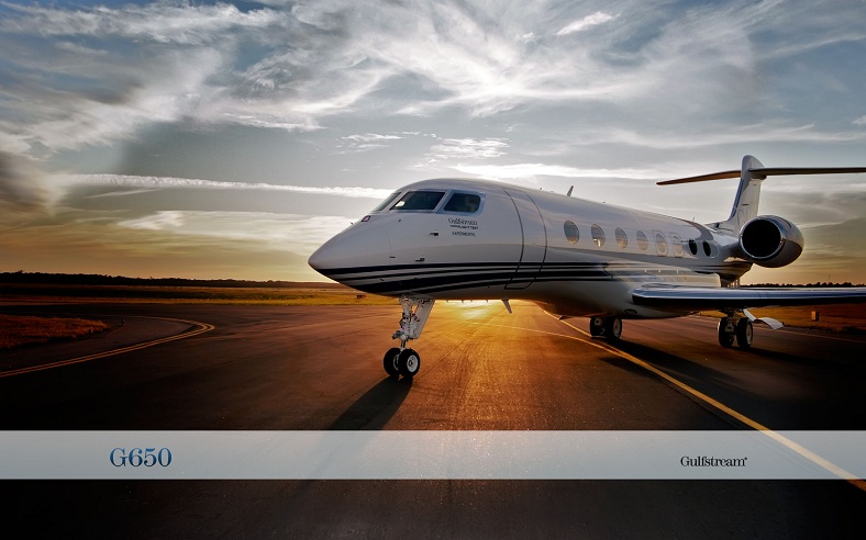 What's a G6? It's the $58 million Gulfstream G650 Private Jet