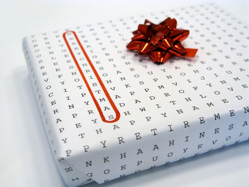 Universal Wrapping Paper. Brilliant!