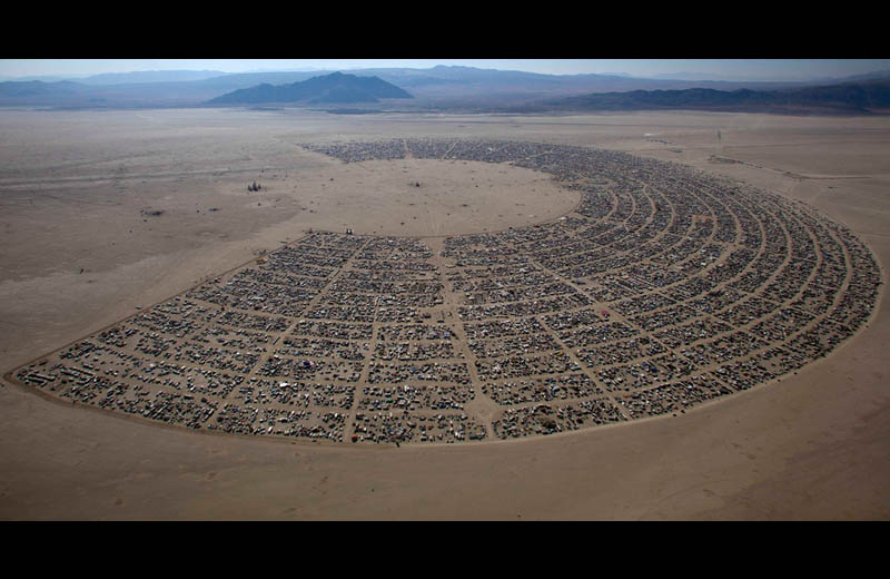 Picture of the Day: Burning Man Festival From Above » TwistedSifter