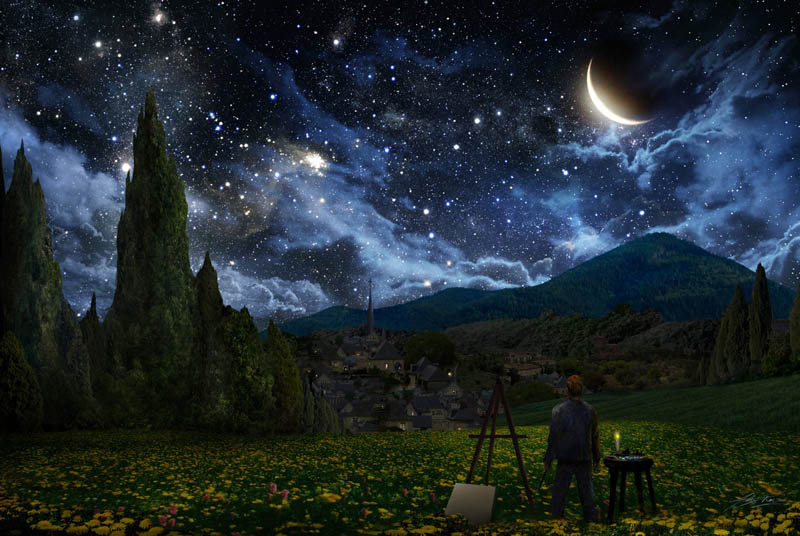 Picture of the Day: Imagining Van Gogh's Starry Night 