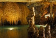 The Jeita Grotto Limestone Caves in Lebanon