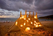 Picture of the Day: An Illuminated Sandcastle